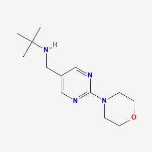 2-Methyl-N-((2-morpholinopyrimidin-5-yl)methyl)propan-2-amine