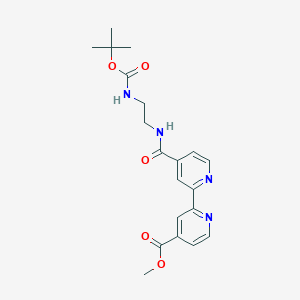 Methyl 4'-((2-((tert-butoxycarbonyl)amino)ethyl)carbamoyl)-[2,2'-bipyridine]-4-carboxylate