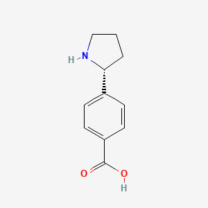 4-((2R)Pyrrolidin-2-yl)benzoic acid