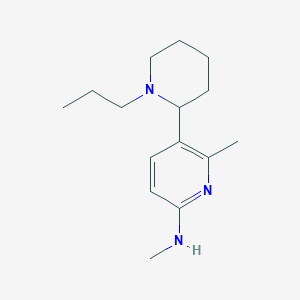 N,6-Dimethyl-5-(1-propylpiperidin-2-yl)pyridin-2-amine