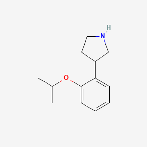 molecular formula C13H19NO B11807010 3-(2-Isopropoxyphenyl)pyrrolidine 