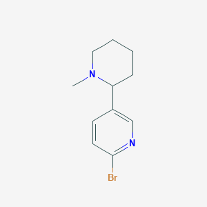 2-Bromo-5-(1-methylpiperidin-2-yl)pyridine