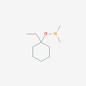 molecular formula C5H4N4O2 B1180706 [(1-Ethylcyclohexyl)oxy](dimethyl)silane CAS No. 135561-86-3