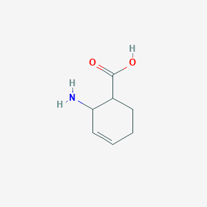 molecular formula C7H11NO2 B1180707 2-Aminocyclohex-3-ene-1-carboxylic acid CAS No. 131897-38-6