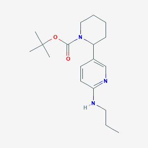 tert-Butyl 2-(6-(propylamino)pyridin-3-yl)piperidine-1-carboxylate