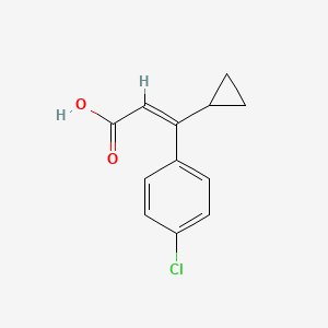 molecular formula C12H11ClO2 B1180717 3-(4-Chlorophenyl)-3-cyclopropylacrylic acid 