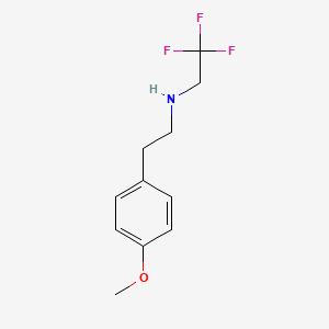 molecular formula C11H14F3NO B1180729 2,2,2-trifluoro-N-[2-(4-methoxyphenyl)ethyl]ethanamine 