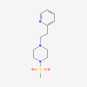molecular formula C12H19N3O2S B1180738 1-(Methylsulfonyl)-4-[2-(2-pyridinyl)ethyl]piperazine 