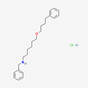 molecular formula C23H34ClNO B1180742 N-Benzyl-6-(4-phenylbutoxy)hexan-1-amine hydrochloride CAS No. 163923-18-0