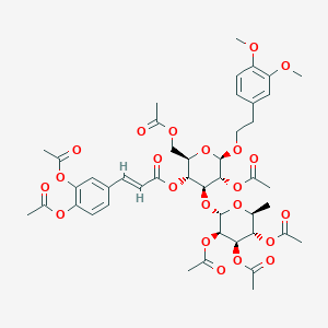 molecular formula C45H54O22 B1180753 Brachynoside heptaacetate CAS No. 144765-80-0