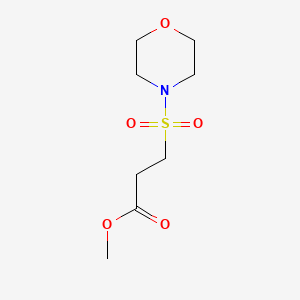 molecular formula C8H15NO5S B1180760 Methyl 3-(4-morpholinylsulfonyl)propanoate 