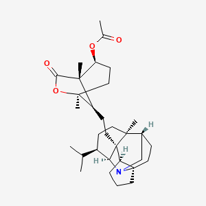 molecular formula C32H49NO4 B1180762 Daphmacrine CAS No. 19775-48-5