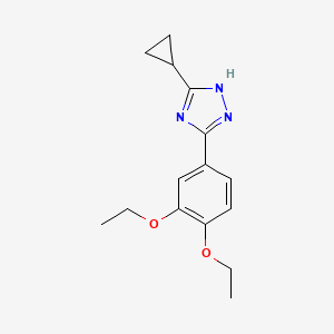 3-Cyclopropyl-5-(3,4-diethoxyphenyl)-1H-1,2,4-triazole