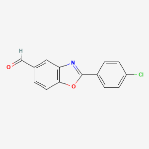 2-(4-Chlorophenyl)benzo[d]oxazole-5-carbaldehyde