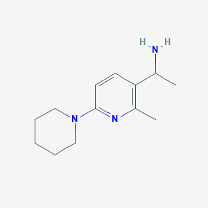 1-(2-Methyl-6-(piperidin-1-yl)pyridin-3-yl)ethanamine