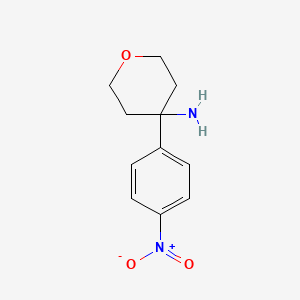 4-(4-Nitrophenyl)tetrahydro-2H-pyran-4-amine