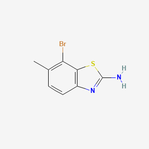 molecular formula C8H7BrN2S B11807734 7-Bromo-6-methylbenzo[d]thiazol-2-amine 