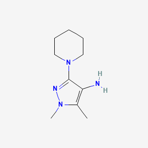 1,5-Dimethyl-3-(piperidin-1-yl)-1H-pyrazol-4-amine