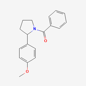 (2-(4-Methoxyphenyl)pyrrolidin-1-yl)(phenyl)methanone