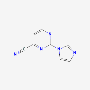 2-(1H-Imidazol-1-yl)pyrimidine-4-carbonitrile