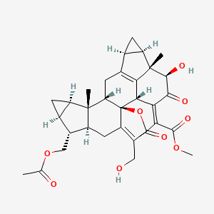 molecular formula C33H38O9 B1180803 静香酚 D CAS No. 142279-42-3