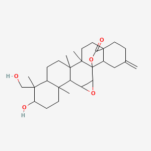 molecular formula C29H42O5 B1180810 11alpha,12alpha-Epoxy-3beta,23-dihydroxy-30-norolean-20(29)-en-28,13beta-olide CAS No. 186140-36-3