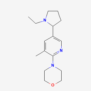 4-(5-(1-Ethylpyrrolidin-2-yl)-3-methylpyridin-2-yl)morpholine