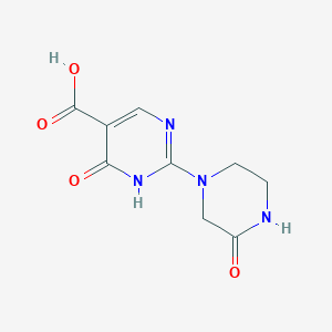 4-Hydroxy-2-(3-oxopiperazin-1-yl)pyrimidine-5-carboxylic acid