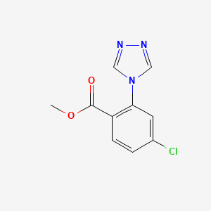 Methyl4-chloro-2-(4H-1,2,4-triazol-4-yl)benzoate