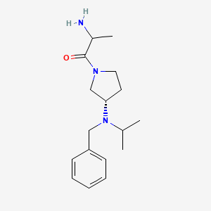 2-amino-1-[(3S)-3-[benzyl(propan-2-yl)amino]pyrrolidin-1-yl]propan-1-one