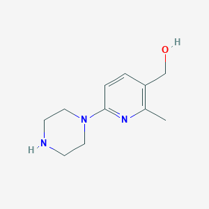 (2-Methyl-6-(piperazin-1-yl)pyridin-3-yl)methanol