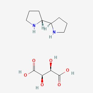 molecular formula C12H22N2O6 B1180841 (R,R)-2,2'-Bipyrrolidine L-tartrate trihydrate CAS No. 137037-21-9