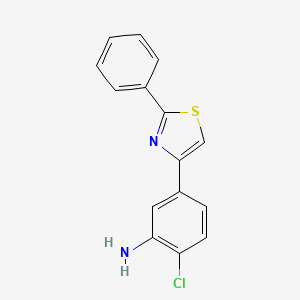 2-Chloro-5-(2-phenylthiazol-4-yl)aniline