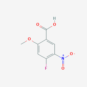 molecular formula C8H6FNO5 B1180850 4-Fluoro-2-methoxy-5-nitrobenzoic acid CAS No. 151793-17-8