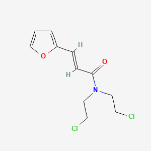 N,N-Bis(2-chloroethyl)-2-furanacrylamide
