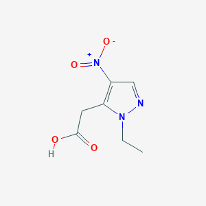 2-(1-Ethyl-4-nitro-1H-pyrazol-5-yl)acetic acid