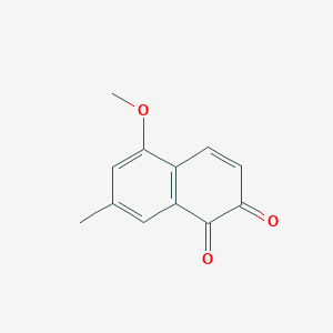 molecular formula C8H4F4O2 B1180887 1,2-Naphthoquinone, 5-methoxy-7-methyl- 