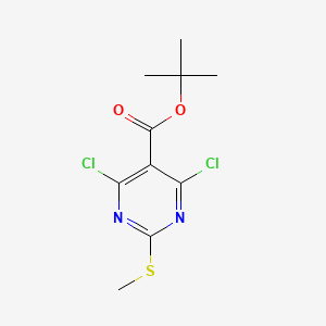 tert-Butyl 4,6-dichloro-2-(methylthio)pyrimidine-5-carboxylate