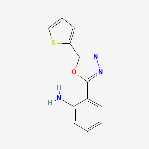 2-(5-(Thiophen-2-yl)-1,3,4-oxadiazol-2-yl)aniline