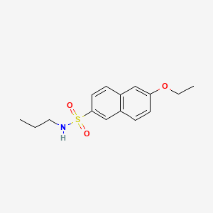 molecular formula C15H19NO3S B1180891 6-ethoxy-N-propyl-2-naphthalenesulfonamide 