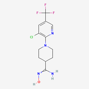 1-[3-chloro-5-(trifluoromethyl)pyridin-2-yl]-N'-hydroxypiperidine-4-carboximidamide