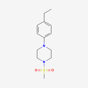 molecular formula C13H20N2O2S B1180906 1-(4-Ethylphenyl)-4-(methylsulfonyl)piperazine 