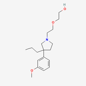 2-(2-(3-(m-Methoxyphenyl)-3-propylpyrrolidinyl)ethoxy)ethanol