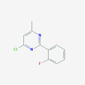 4-Chloro-2-(2-fluorophenyl)-6-methylpyrimidine