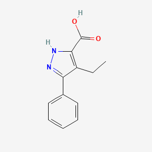 4-ethyl-3-phenyl-1H-pyrazole-5-carboxylic acid