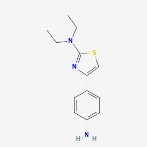 4-(4-Aminophenyl)-N,N-diethylthiazol-2-amine