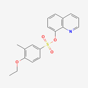 molecular formula C18H17NO4S B1180933 8-Quinolinyl 4-ethoxy-3-methylbenzenesulfonate 