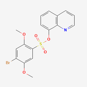 molecular formula C17H14BrNO5S B1180934 8-Quinolinyl 4-bromo-2,5-dimethoxybenzenesulfonate 