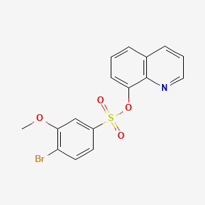 molecular formula C16H12BrNO4S B1180941 8-Quinolinyl 4-bromo-3-methoxybenzenesulfonate 