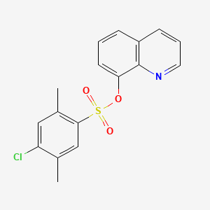 molecular formula C17H14ClNO3S B1180943 8-Quinolinyl 4-chloro-2,5-dimethylbenzenesulfonate 